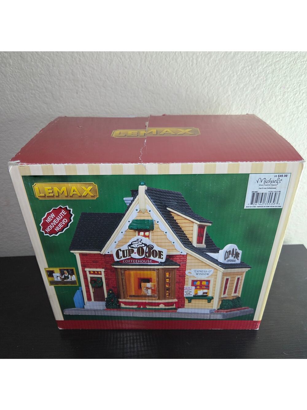Lemax Christmas Village Cup O Joe Coffeehouse Light Up House Lighted with Box